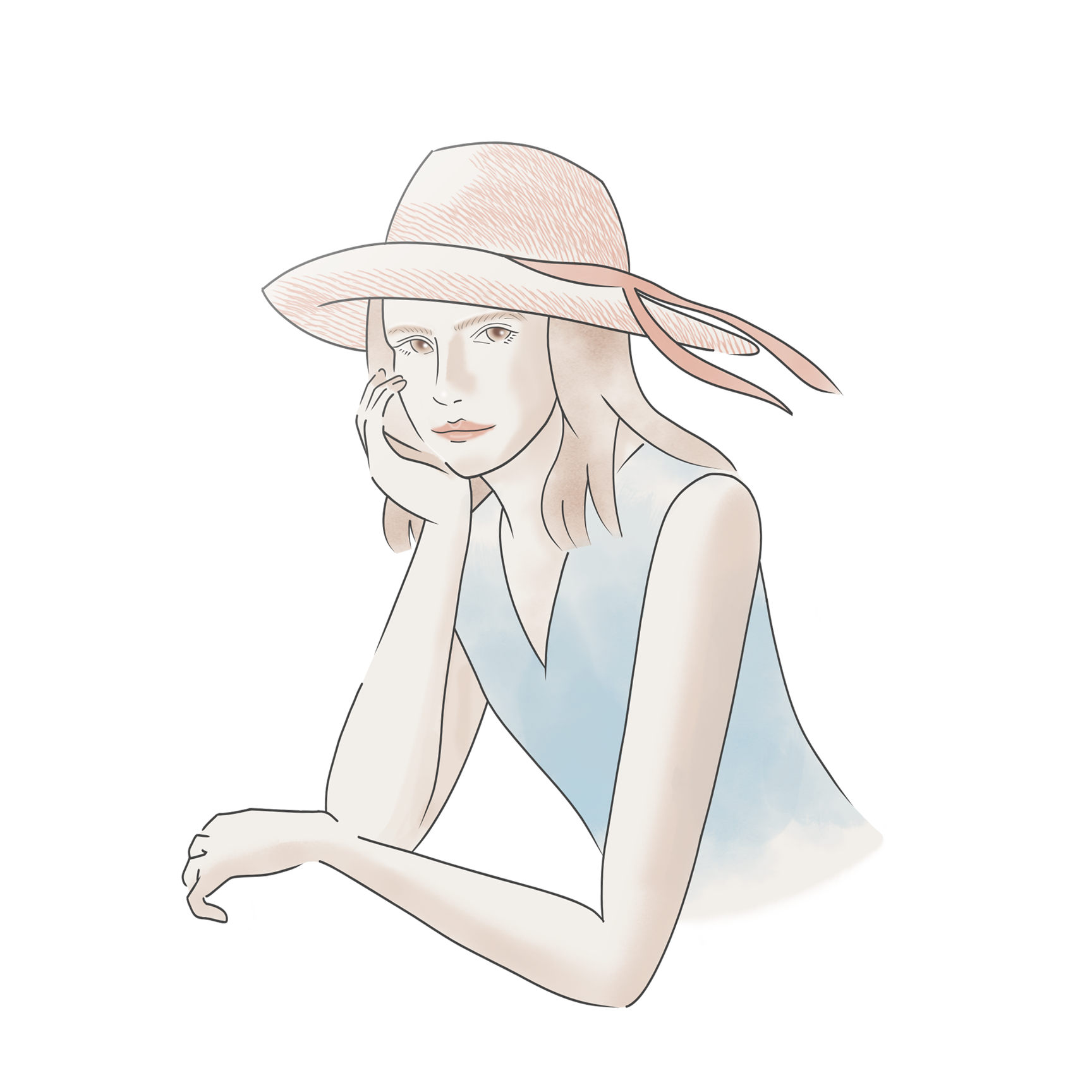 マツモトミヤコ制作の女性のイラスト